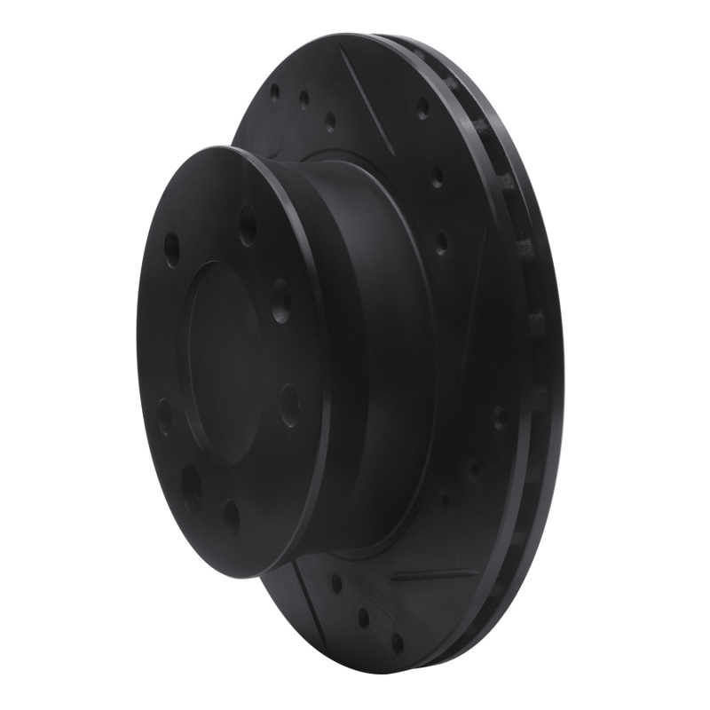 Dodge Sprinter Brake Rotor (1) - Front Right - R1 Concepts - Drilled & Slotted - Black - `02-`06